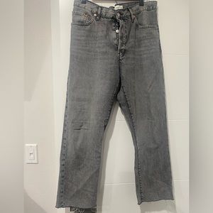 Gray Straight Jeans size 10